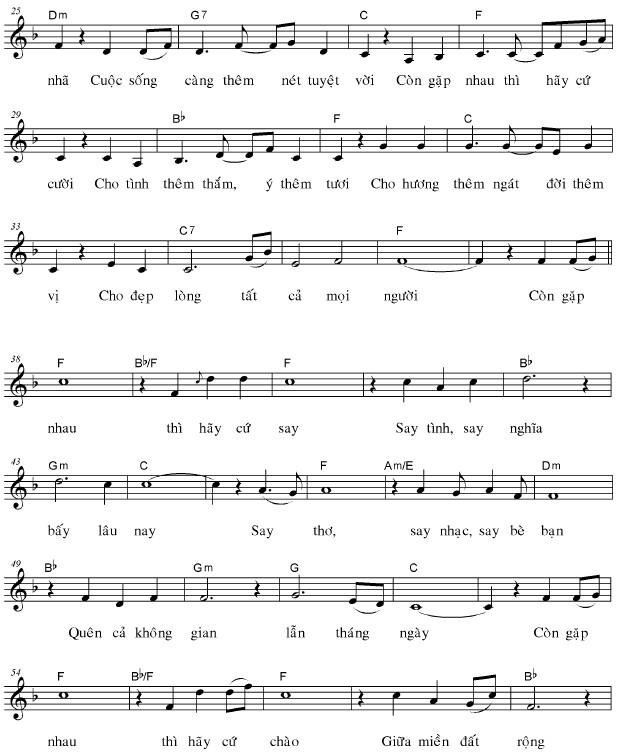 Sheet nhạc Còn Gặp Nhau 2